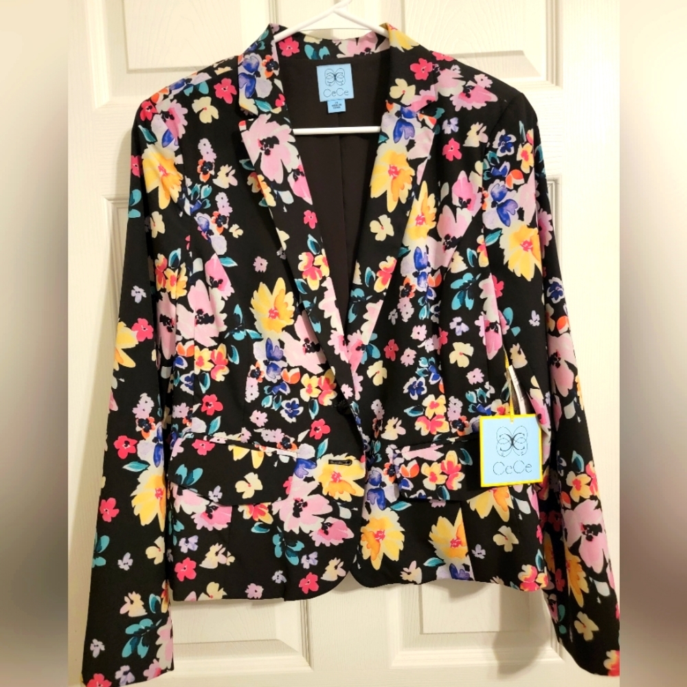 Floral Blazer, Size 14